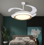 42 Inch Led Chandelier For Bedroom Remote Control Ceiling Fan Light