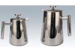 Mirror Polished Double Wall French Press Pot 17/34oz Steel French Press Coffee
