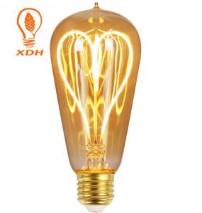 China 220V 2400K Vintage Led Filament Bulb 64*148mm ST64 LED Filament Bulb 6W wholesale