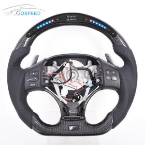 China RAV4 Hybrid LED Toyota Carbon Fiber Steering Wheel Custom Real Leather wholesale