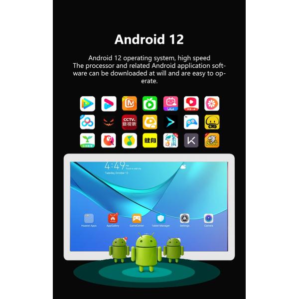 14-inch Android Tablet PC with 4G LTE Connectivity and Quad-Core Processor for Wall Mount and Digital Poster Display