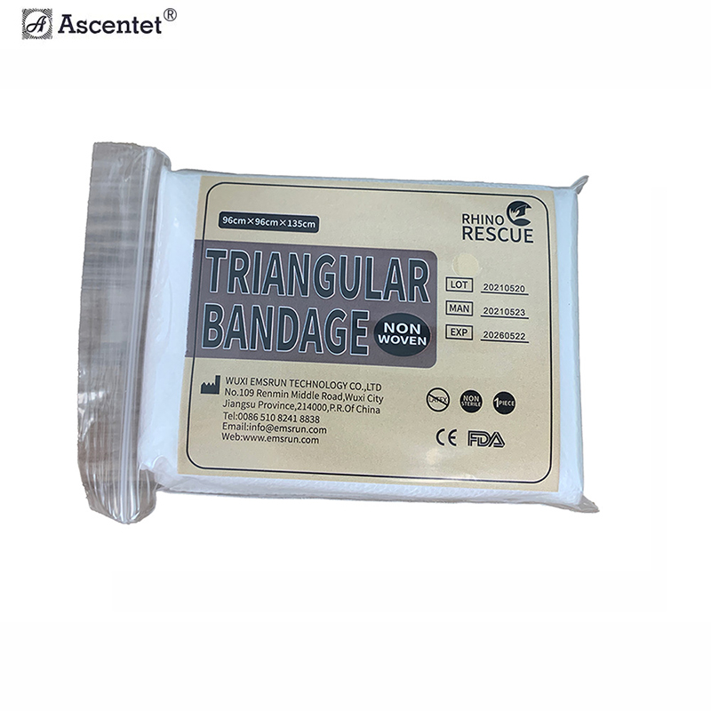 Customized disposable medical surgical gauze triangle bandage