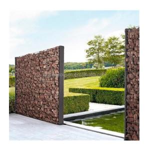 China Artistic Hot Galvanized Galfan Coated 4mm Wire Gabion Basket for Stone Retaining Wall wholesale