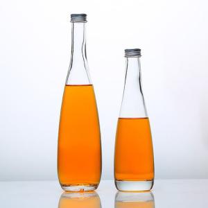 China 350ml 515ml Empty Glass Wine Bottles Glass Beverage Bottles With Airtight Caps wholesale