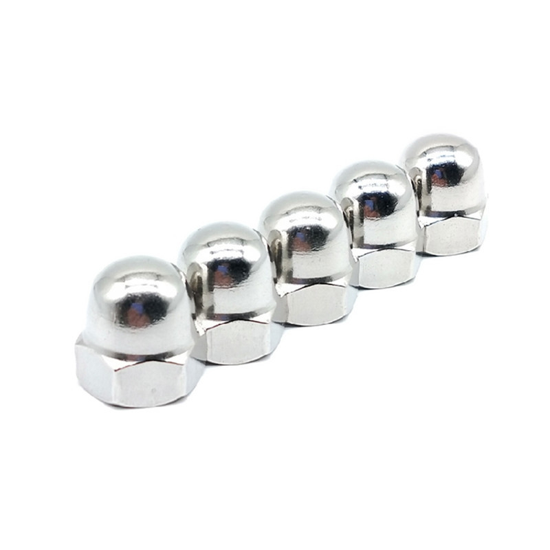 Metric Carbon Steel DIN 1587 Hexagon Flange Domed End Acorn Nuts M6 Dome Nut