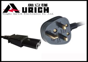 China BS Approval Y006 Detachable Power Cord , British Power Cord 250V 2 / 3 Conductor wholesale