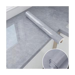 China Marble Wallpaper Wall Covering Heat Insulation Luxury Self-Adhesive 3D Stone Marble Vinyl Waterproof Paper for Bathrooms wholesale
