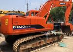 DH220LC-7 Used Excavator Machine , Used Crawler Excavator 2012 Orange Color