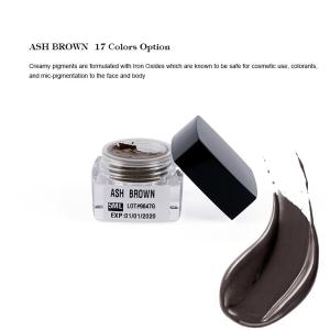 China Ash Brown Microblading Ink Semi Permanent Makeup Pigments 17 Colors Available wholesale
