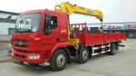 Hydraulic Cargo Lorry Mounted Crane safety With Telescopic Boom