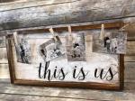 Big Decorative Wooden Picture Frames , Vintage Picture Frames 40 X 20 CM