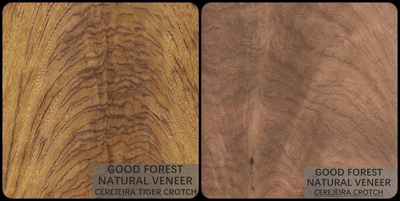 Cerejeira Wenge Natural Wood Veneer Grain Specially For Hotel Decoration
