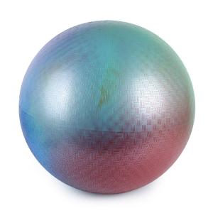 China Zhejiang Factory 65cm anti-burst rainbow multi-color inflatable PVC playground ball wholesale