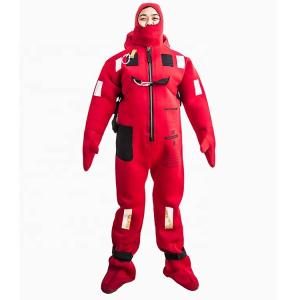 China Red Color Neoprene Survival Suit , Insulated Immersion Suit With Light wholesale