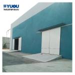 Exterior Industrial Insulated Sliding Door Double Steel EPDM 75mm 100mm thick