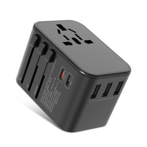 China Dual C33.5W PD Universal Travel Adapter Electric Plug Socket wholesale
