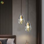 All-copper K9 Crystal Pineapple chandelier for living room bedroom bedside