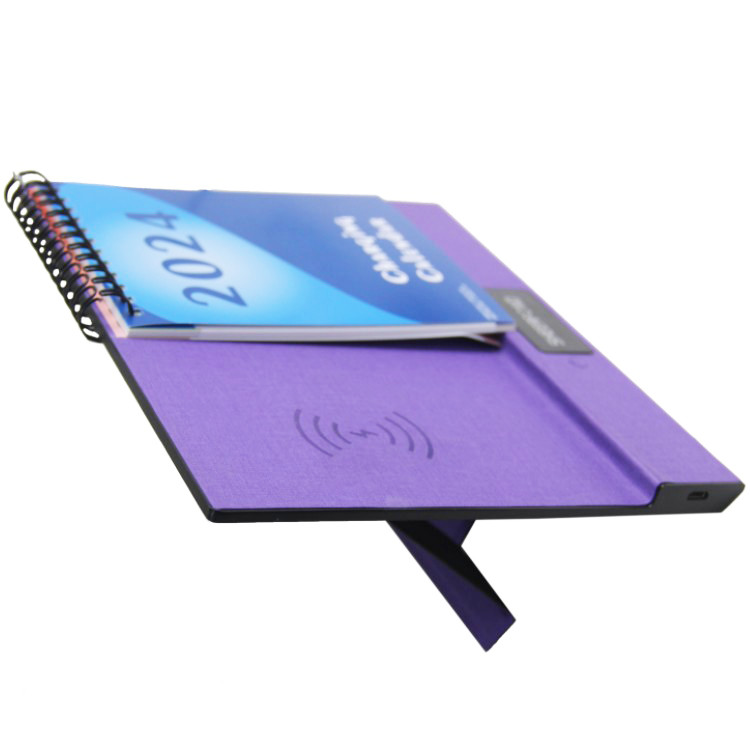 High Quality Customized 2024 Mini Art Digital Desk -365-Day-Charging Wireless Charger Calendar