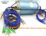 12 Channels 36 Circuits Electrical Slip Ring Fiber Optic rotary union 200 - 400