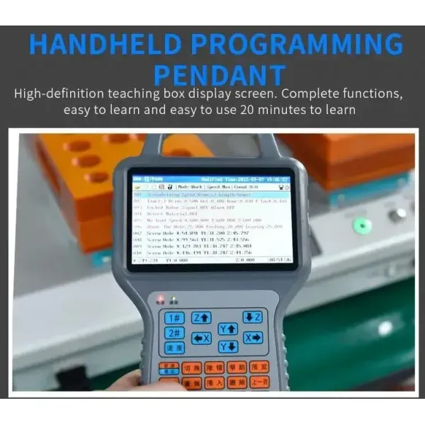 Compact programmable atuomatic screw fastening machine