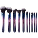 Perfect Kabuki Makeup Brush Set Soft And Silky Hair Gradient Metal Handle