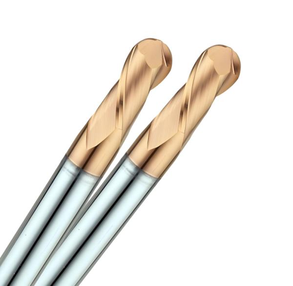 High Speed Tungsten Carbide Ball Nose End Mill Wear Resistance High Temperatures