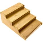 Sustainable Bamboo Spice Rack Display Shelf Kitchen Cabinet Organizer Storage