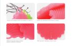 Kitchen Cleaning Silicone Mold Tools , Silicon Sponge Brush Dish Washing Sponge