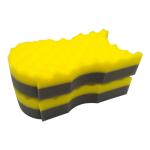 Blister Packaged S Size Car Wash Sponge With Detailing Corner Of Car Door Window