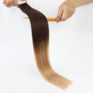 China wholesale customized 100% remy european human hair ombre seamless tape hair extensions wholesale