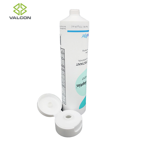 4 OZ Empty Lotion Tubes Matte Offset Printing White PP Flip Cap HDPE Material
