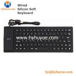 China Mini Wired Silicon Waterproof Keyboard for PC/Tablet/Laptop/Smartphone 83 Keys Flexible wholesale