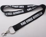 Cute 1.5cm width metal hook event staff lanyards for Exhibition