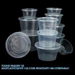 Round Stackable BPA Free Take Away Food Container Microwavable Lunch Box