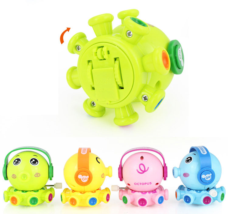PVC Wind Up Easter Puzzle Toys for Kids Cute Animals Toy Octopuses Walking Jumping Clockwork Bulk Birthday Gift Party Favors