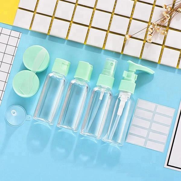 PET Mini Travel Bottle Set Customized Color Screen Printing Surface Handling