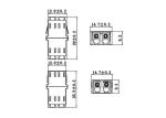 FTTB Duplex SC Fiber Optic Adapter Without Flange