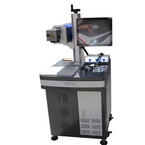 China 50 watt Glass Engraving Equipment Matrix Laser Marking On Plastic Parts wholesale