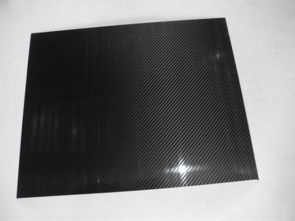 Abrasion-Resistant Twill Glossy Carbon Fiber Plate thickness 0.5mm with 3K