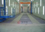 15m Long Industrial Bus Spray Booth With Fan Cabinet Side Lighting