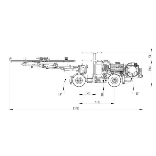 Alloy Steel Bit Hydraulic Underground Mining Drilling Machines Mining Drilling Rig