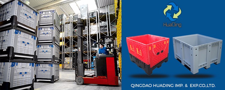 industry plastic pallet box large collapsible plastic container foldable container