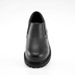 Goodyear Welted Chef Shoes Black Full Grain Leather Slip Resistant Work Shoes