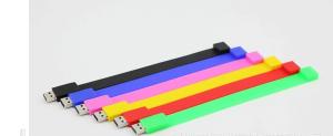 China Silicon Wristband USB Bracelet Flash Drives with Logo Printed wholesale