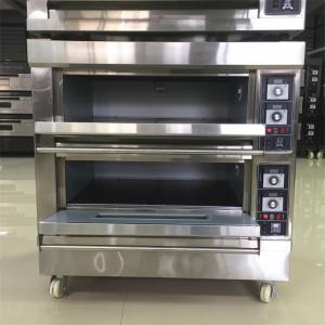 China Mini Electric 304 Stainless Steel Baking Oven 400C 2 Deck 4 Tray Oven wholesale