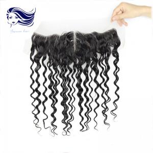 China Full Curly Lace Front Closures For Weaving / Lace Front Human Hair Wigs wholesale