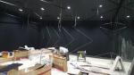 2/2/0.5mm Formica Laminate Black Color Microperforated Wooden Sound Absorbing
