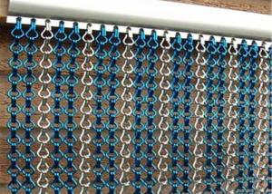 China Aluminium Flying Insect Bug Chain Link Door Screen 100x200cm wholesale
