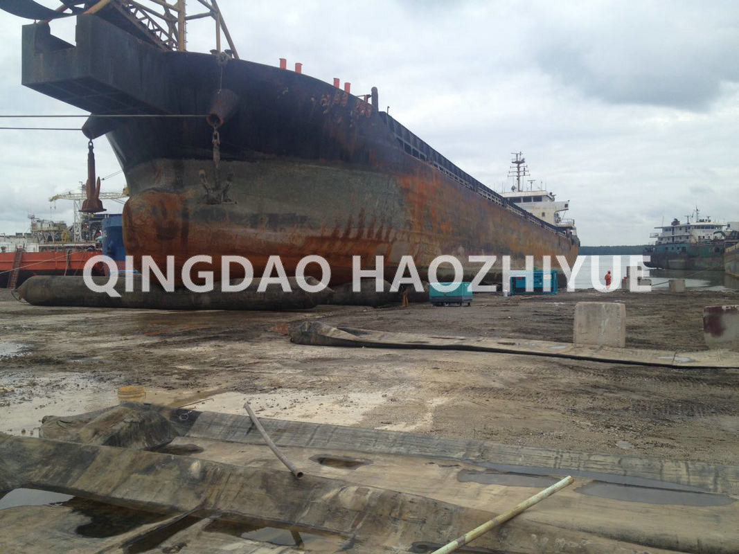 Inflating Marine Rubber Airbag 0.05 To 0.22mpa Barge Launching