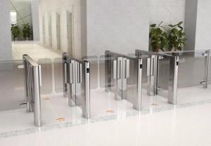 China 800mm Wide Lane SUS304 Half Height Security Turnstile Gate wholesale